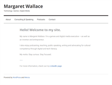 Tablet Screenshot of margaretwallace.com